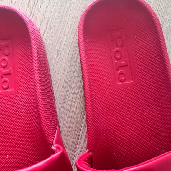 Polo by Ralph Lauren Red Slide Sandals - Picture 4 of 6